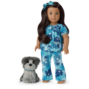 Nanea's Floral Pajamas & Dog (Historical Characters)