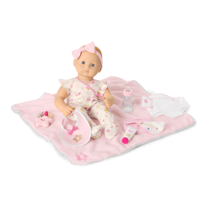 Bitty Baby Doll #3 with blonde hair Care & Play Set