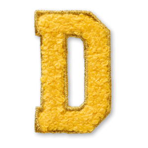 AG Letter D Stick-On Patch
