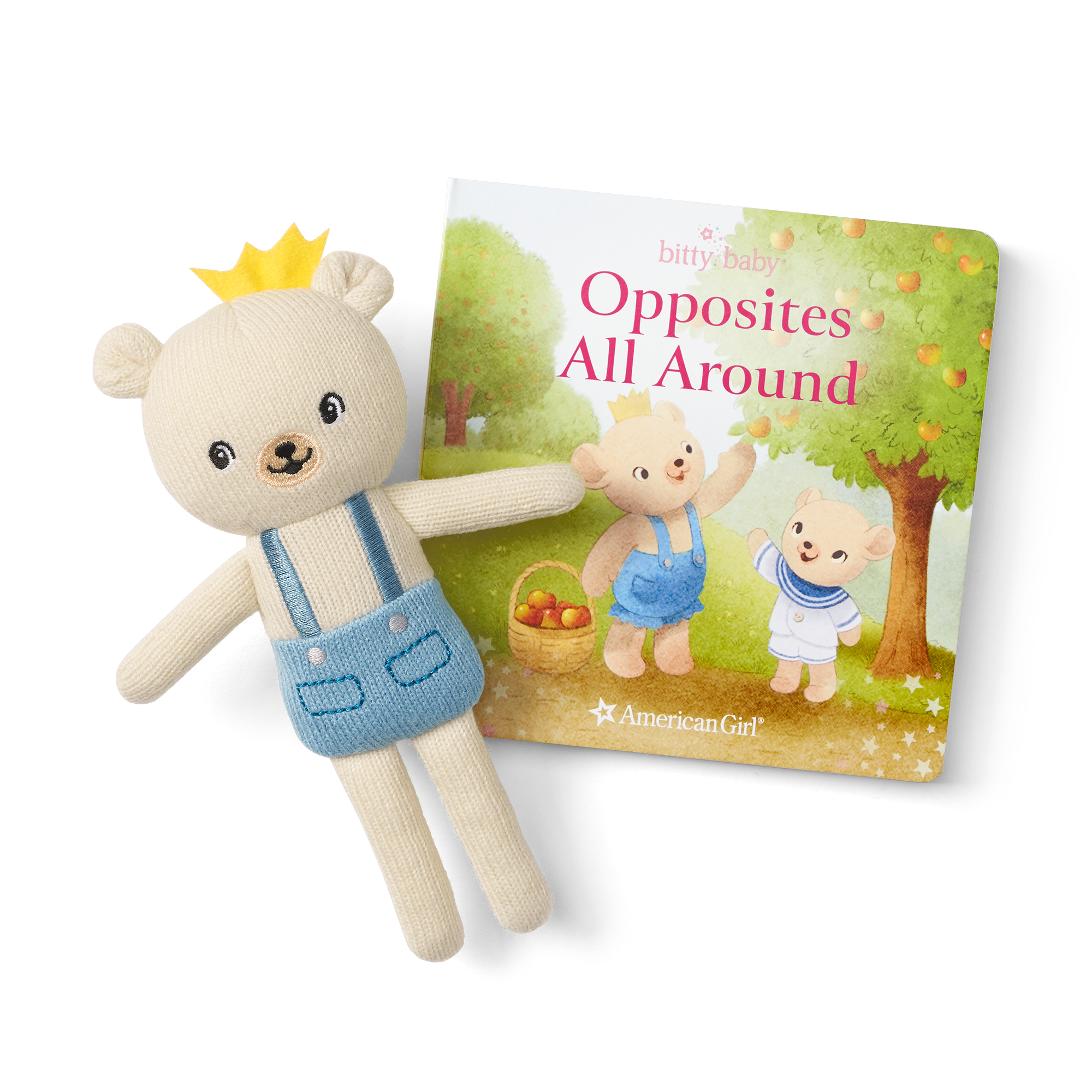Bitty's Bear Friend & Opposites All Around Board Book