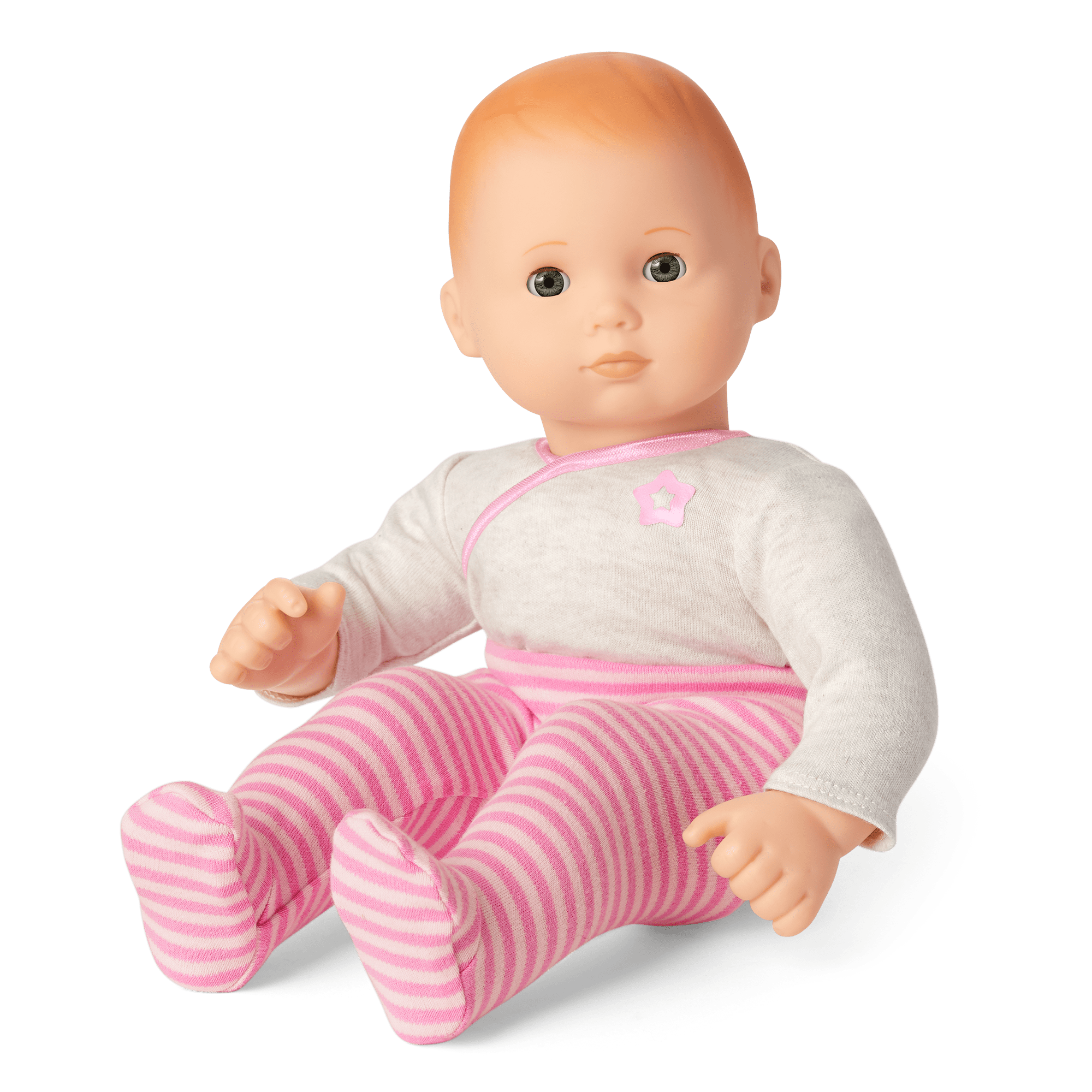 Bitty Baby Doll #6 with red hair in Pretty Pink