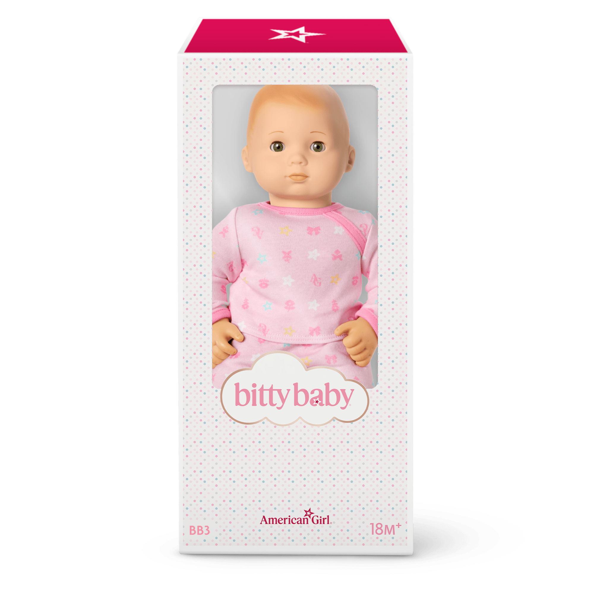 Bitty Baby Doll #3 with blonde hair in Pastel Pink - Image 8
