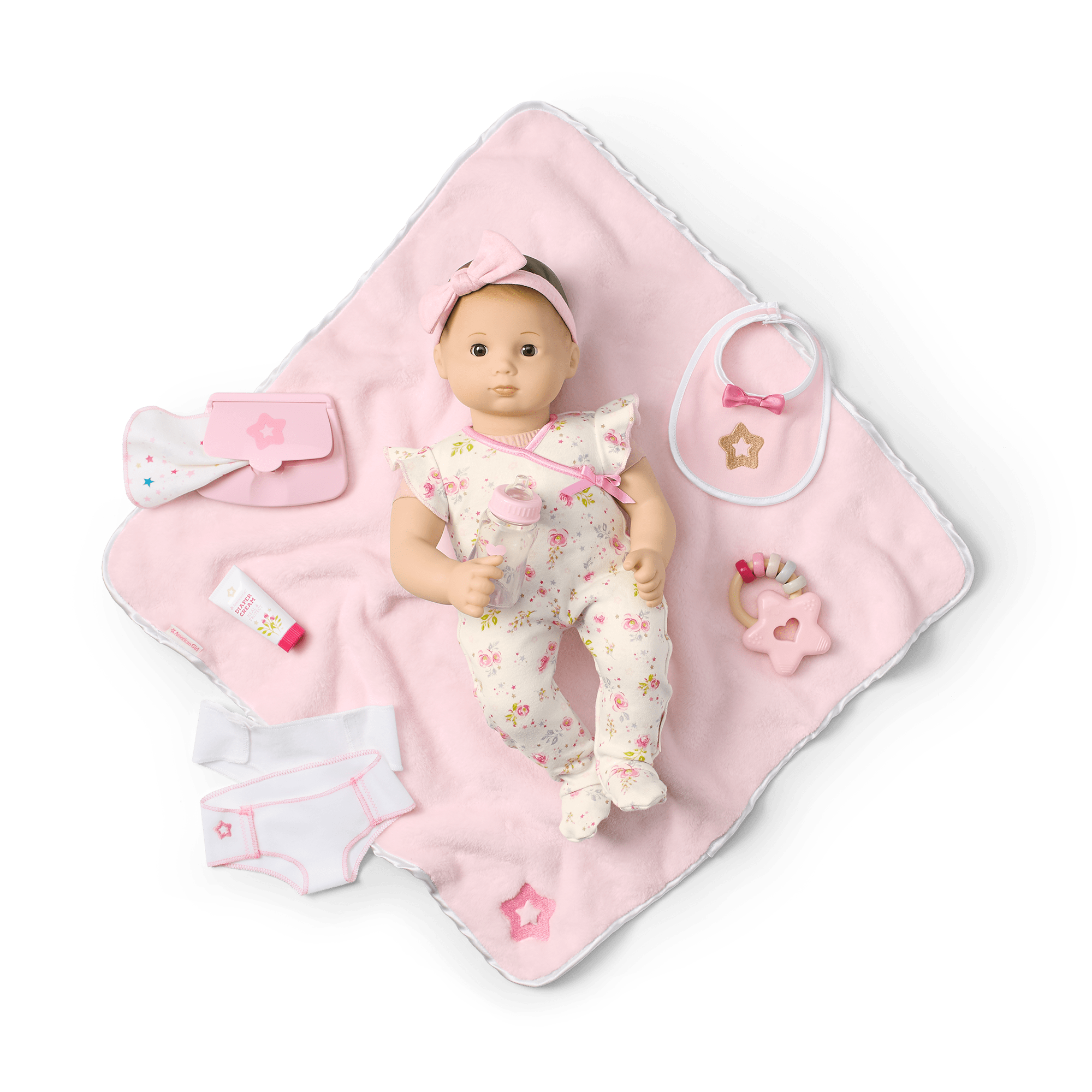 Bitty Baby Doll #2 with brown hair Care & Play Set - Image 3