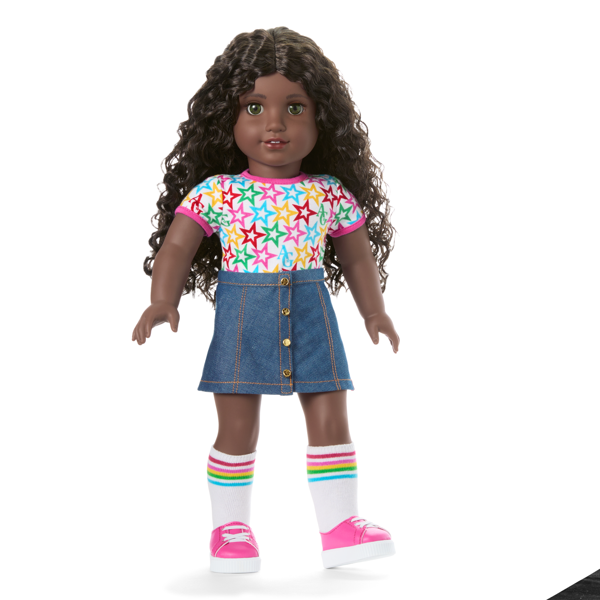Truly Me 18-inch Doll #127 with curly dark-brown hair - Image 6