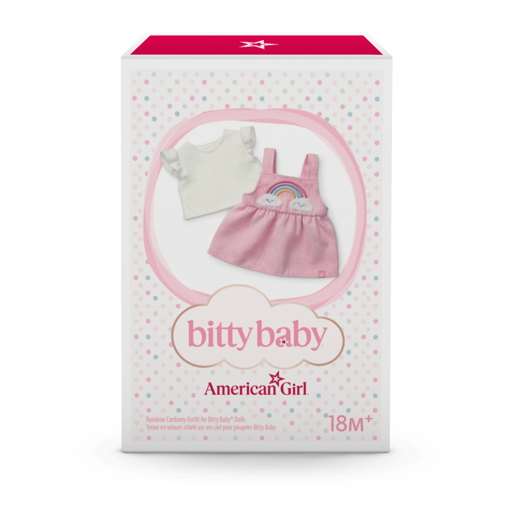 Rainbow Corduroy Outfit for Bitty Baby Dolls - Image 7
