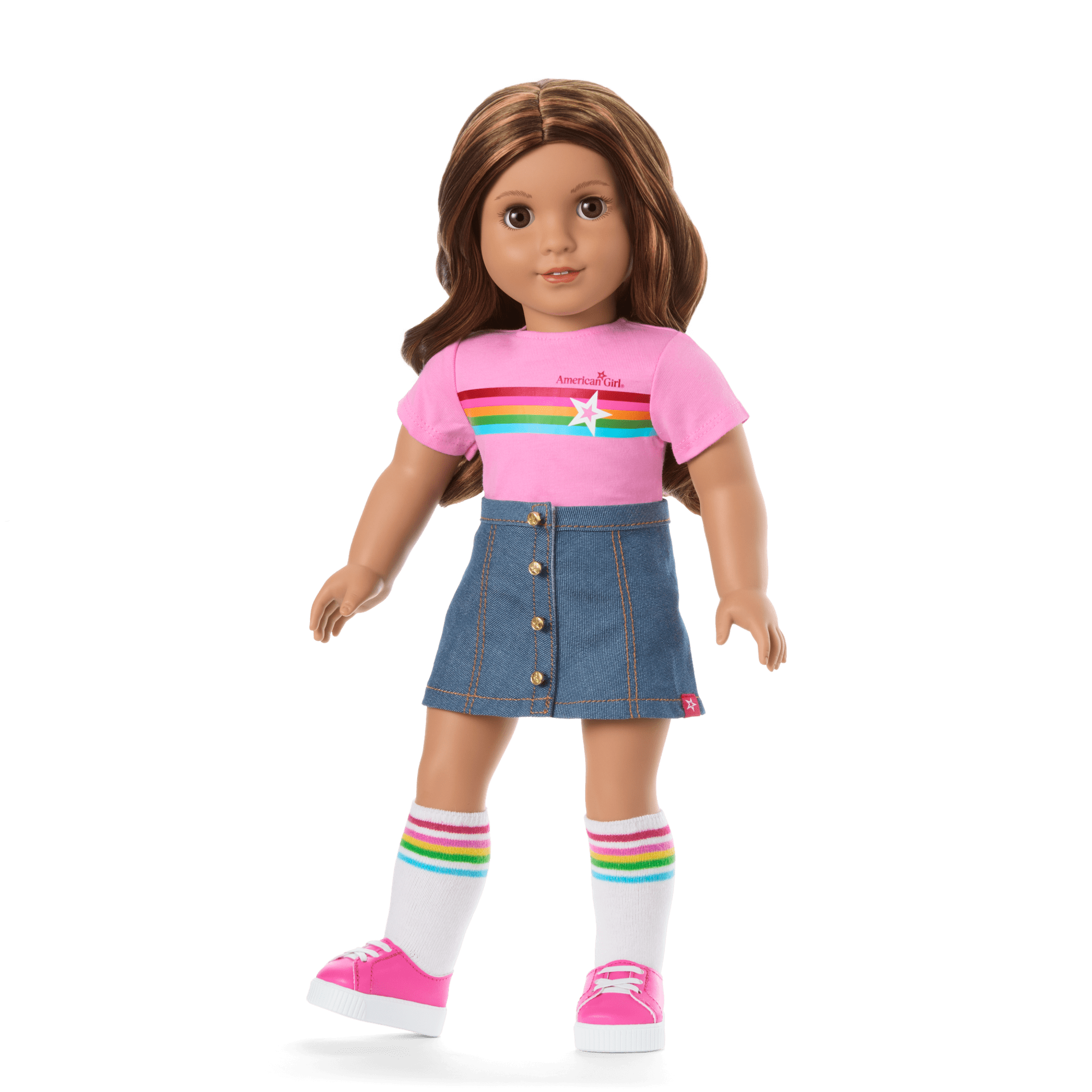 Truly Me 18-inch Doll #117 with wavy dark-brown hair - Image 10