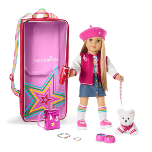 Truly Me 18-inch Doll #131. Accessories. Puppy & Doll Carrier