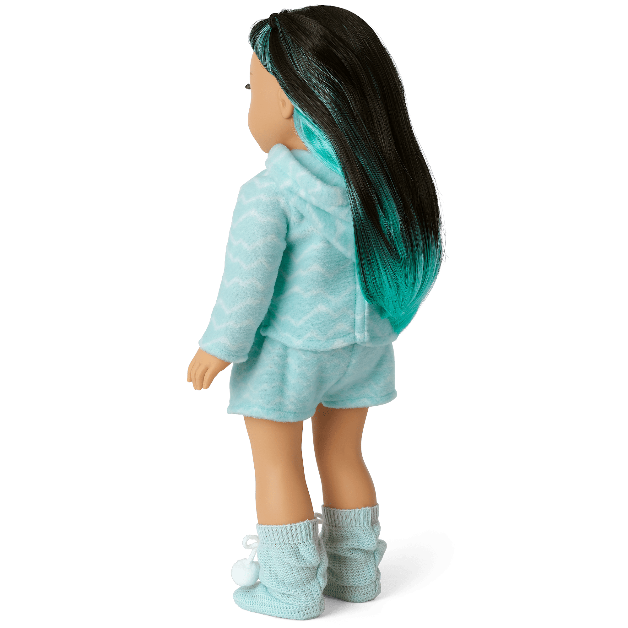 Corinne's Powder Blue Pajamas for 18-inch Dolls - Image 3