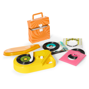 Julie's Record Player & Accessories for 18-inch Dolls (Historical Characters)