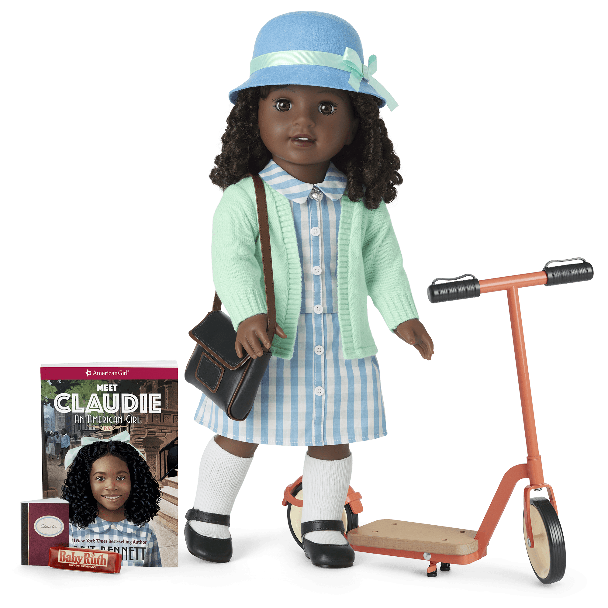Claudie Wells 18-inch Doll. Book. Accessories & Scooter (Historical Characters)