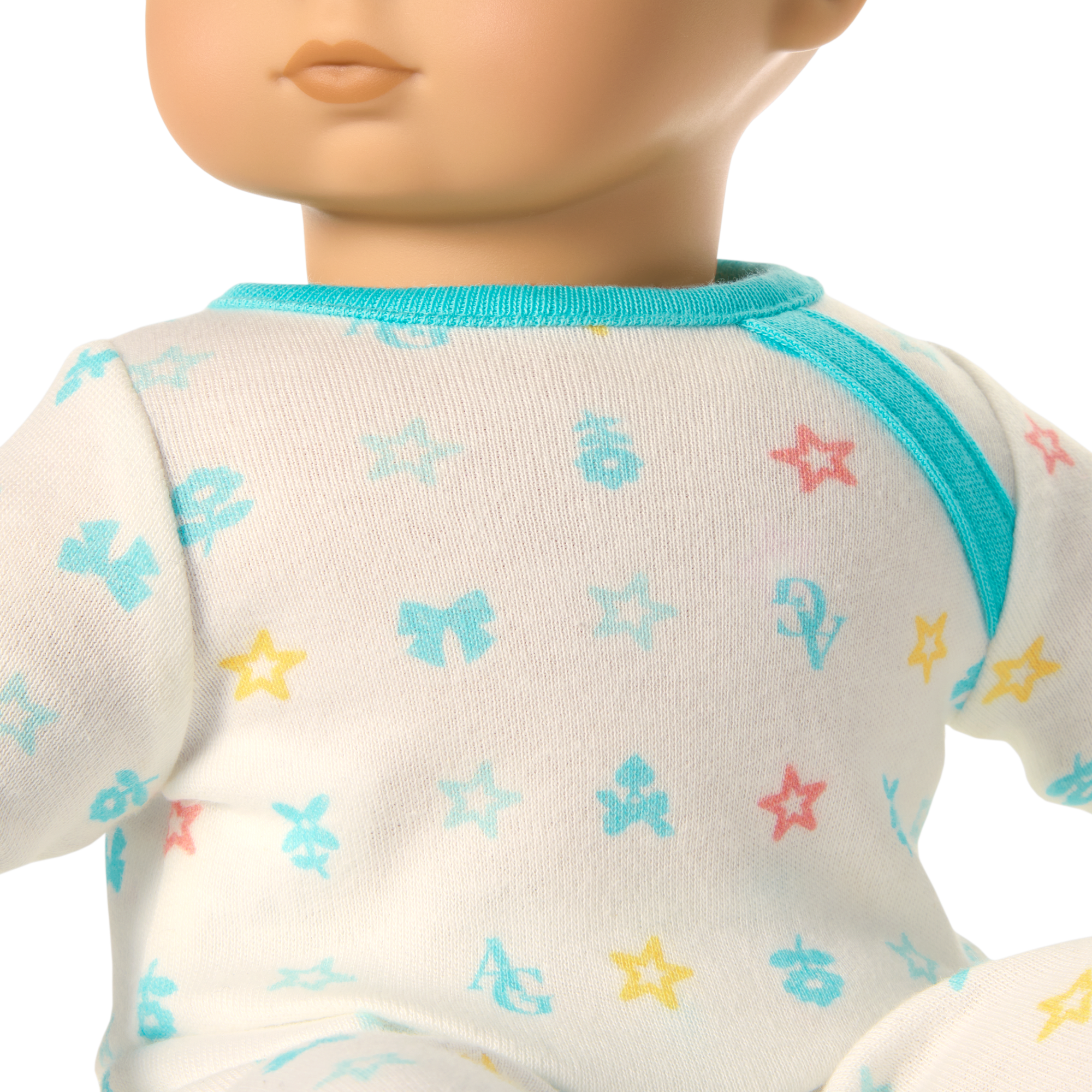 Bitty Baby Doll #4 with black hair in Pastel Blue - Image 5