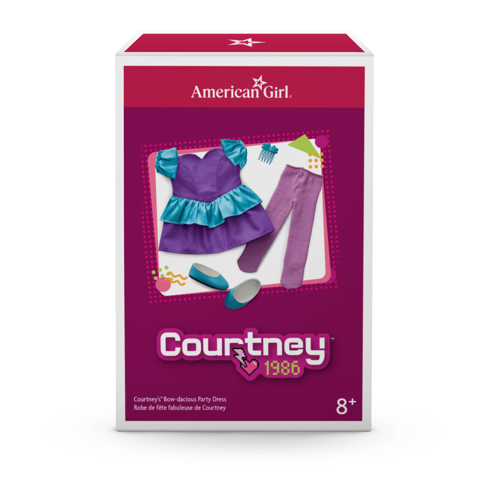 Courtney's Bow-dacious Party Dress for 18-inch Dolls (Historical Characters) - Image 9