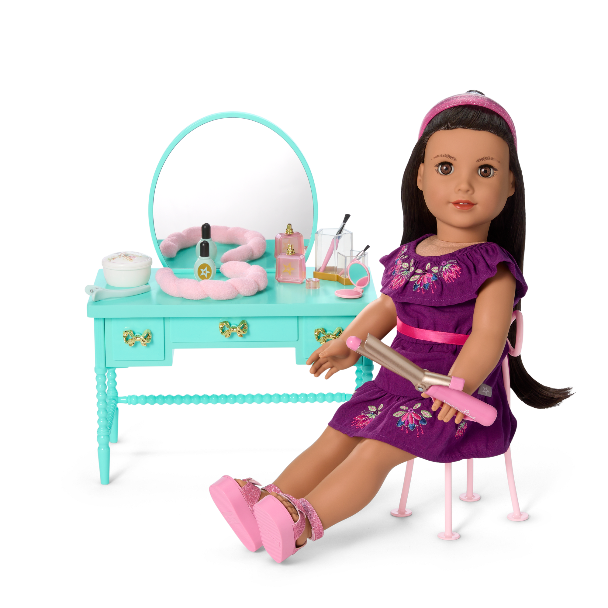Raquel's Vintage Vanity for 18-inch Dolls (Girl of the Year 2026) - Image 2