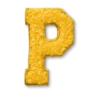 AG Letter P Stick-On Patch