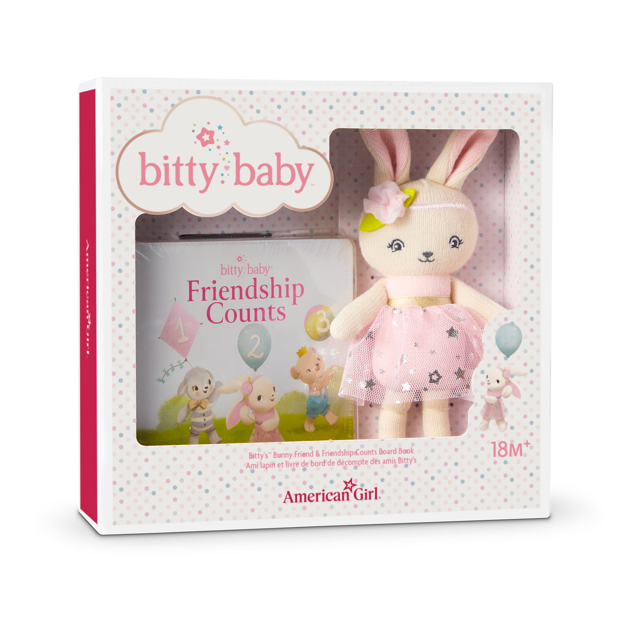Bitty Baby Doll #5 in Pastel Pink + Bunny Friend & Board Book - Image 7