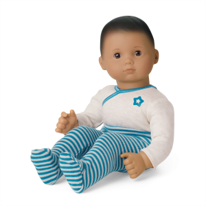 Bitty Baby  Doll #5 with dark brown hair in Soft Blue