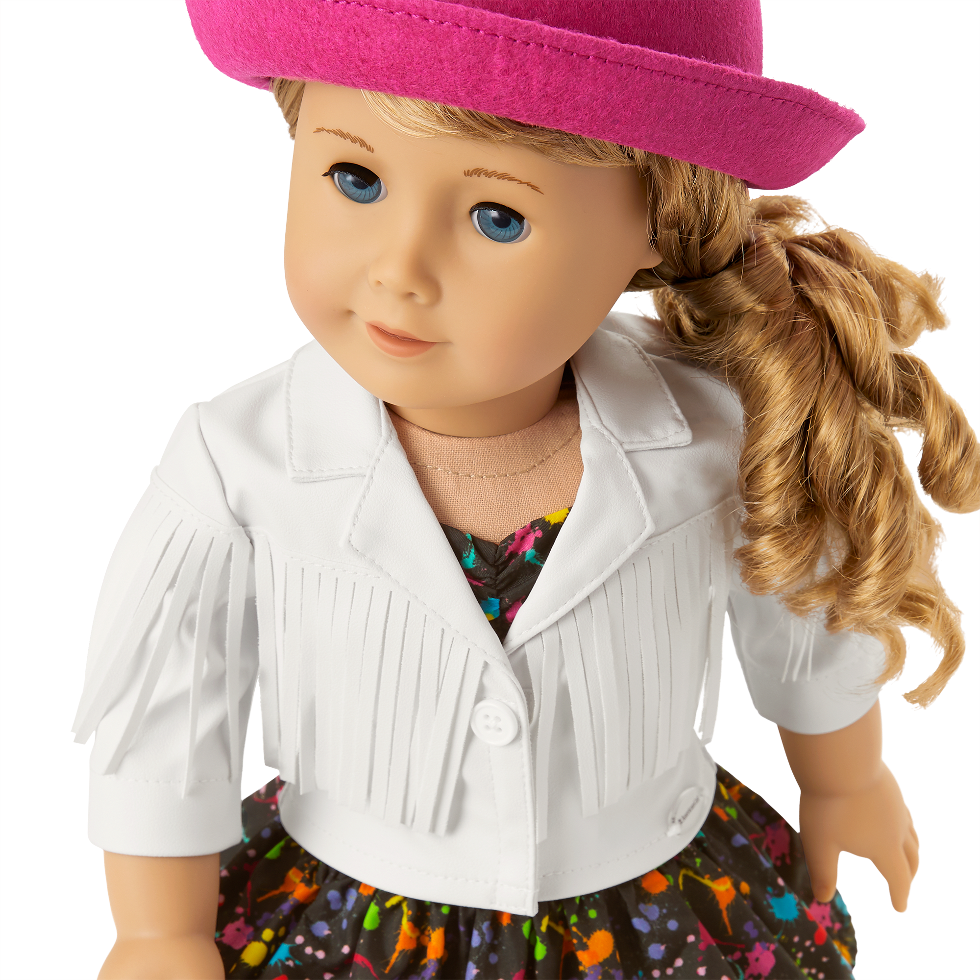 Courtney's White Fringe Jacket for 18-inch Dolls (Historical Characters) - Image 4