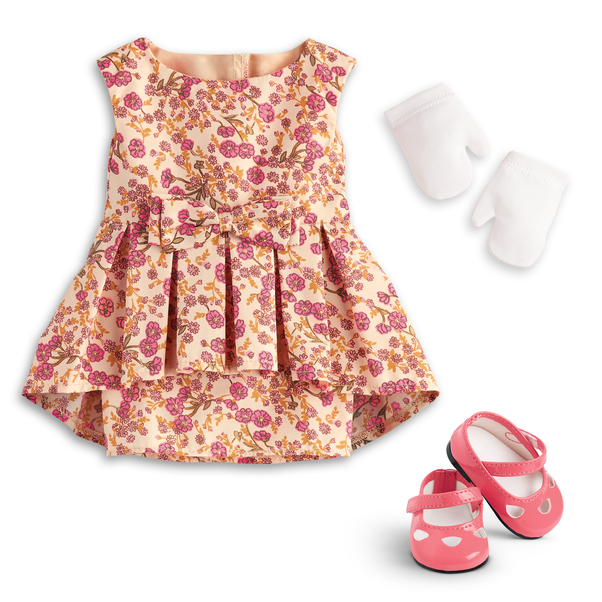 Melody's Fancy Floral Dress for 18-inch Dolls (Historical Characters)