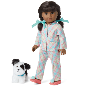 Melody's Plaid Pajamas & Dog (Historical Characters)