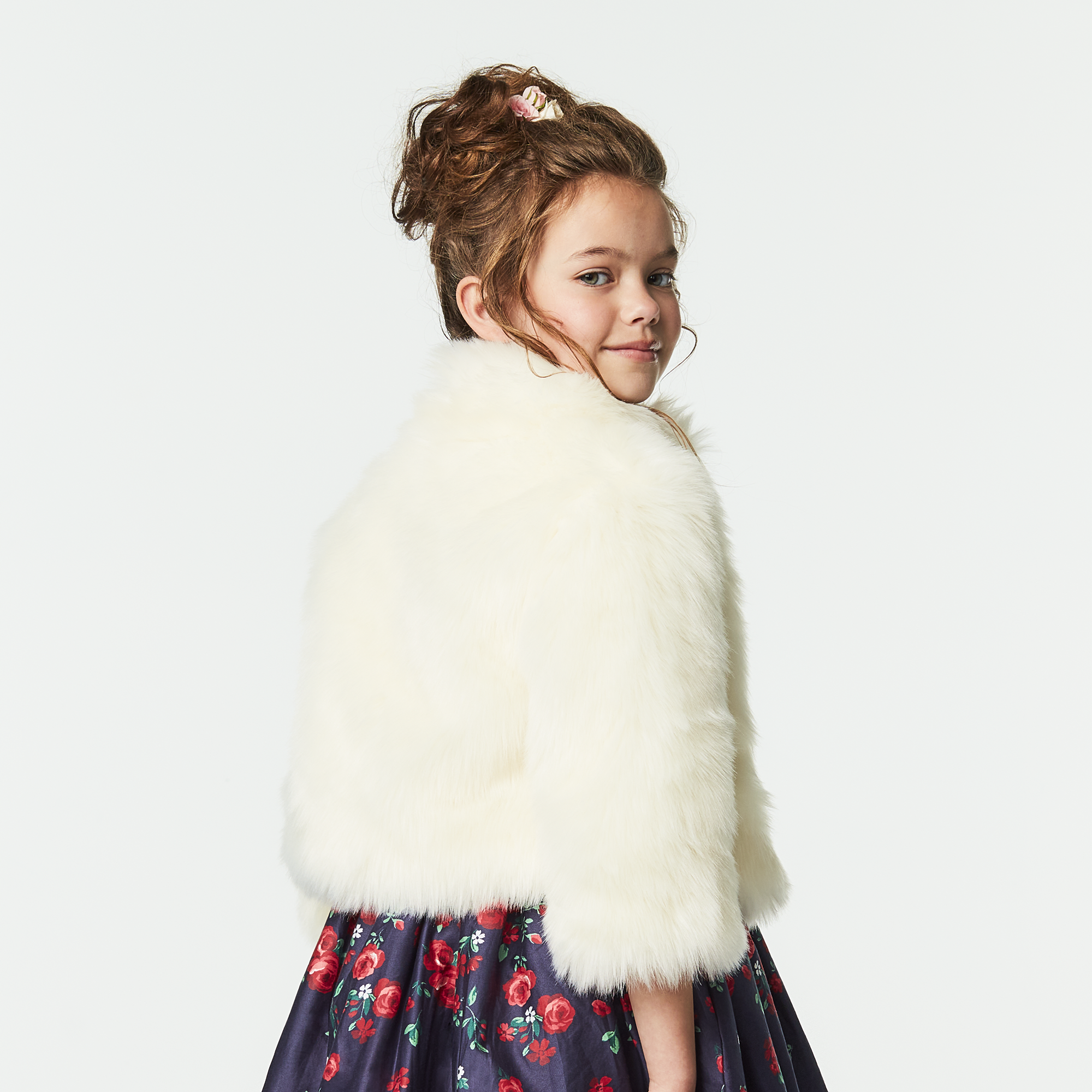 American Girl x Janie and Jack Soft as Snow Fur Jacket for Girls - Image 2