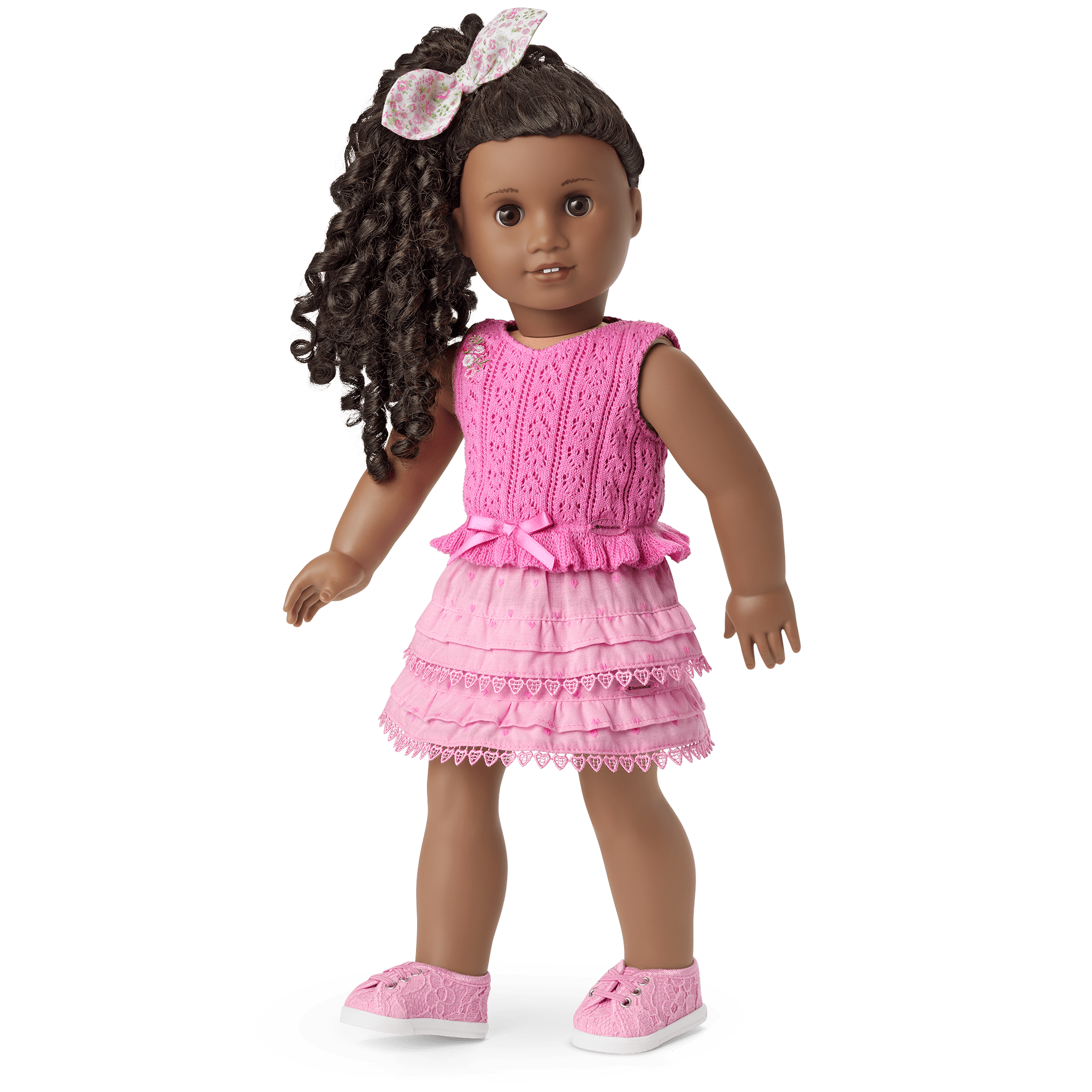 American Girl x LoveShackFancy Rosy Ruffles Billie Skirt for 18-inch Dolls - Image 2