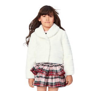 American Girl x Janie and Jack Winter-White Jacket for Girls