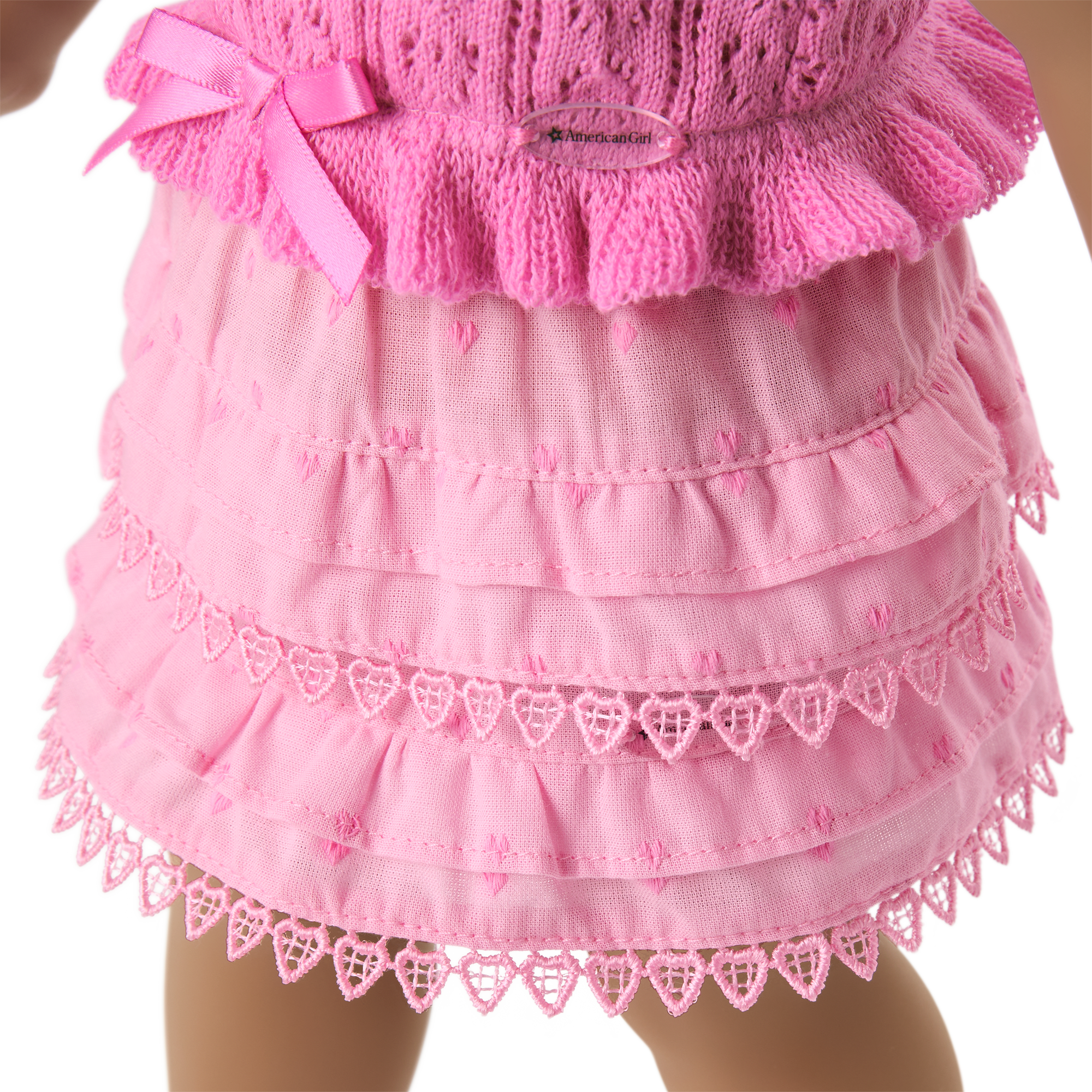 American Girl x LoveShackFancy Rosy Ruffles Billie Skirt for 18-inch Dolls - Image 4