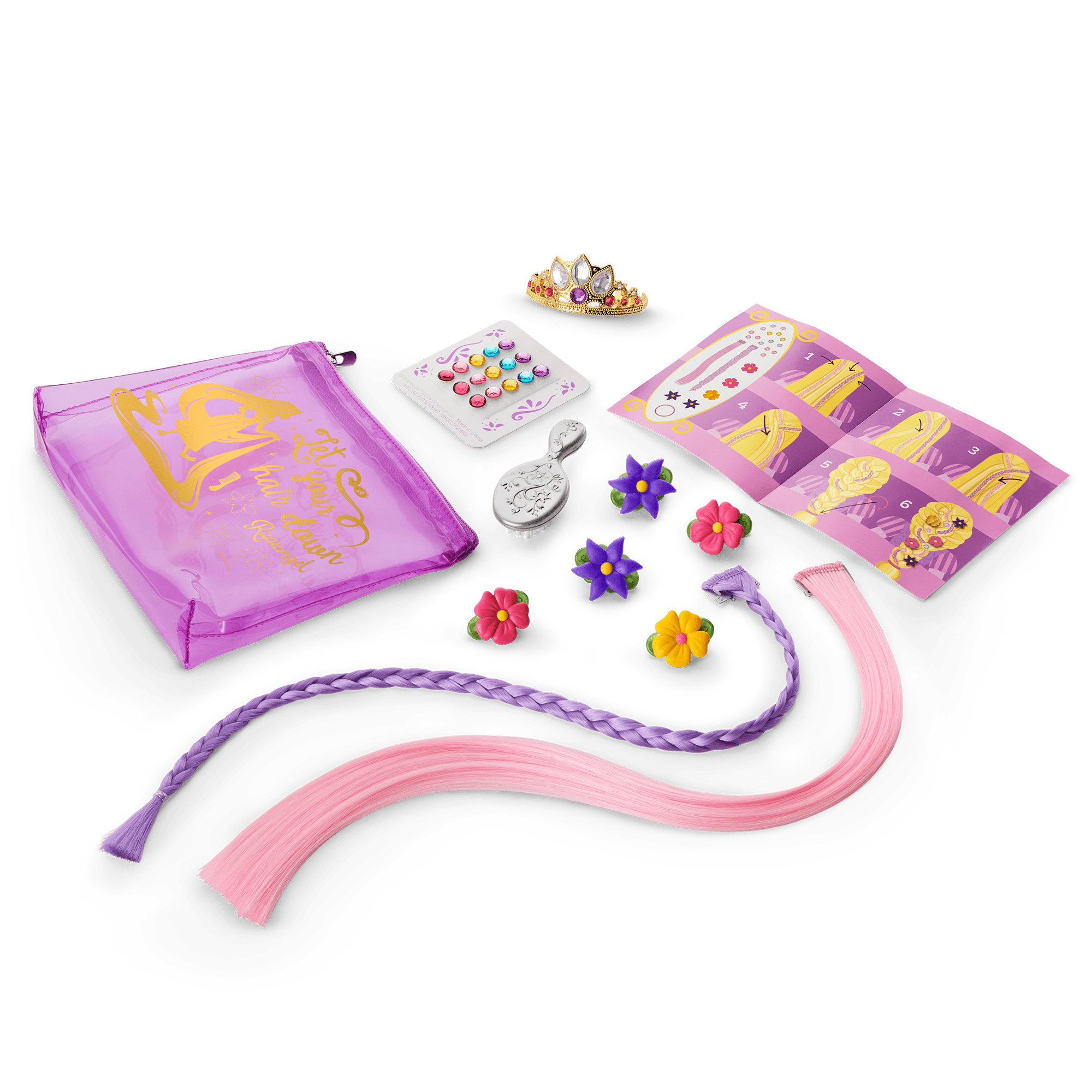 American Girl Disney Princess Rapunzel Hair Accessories for 18-inch Dolls