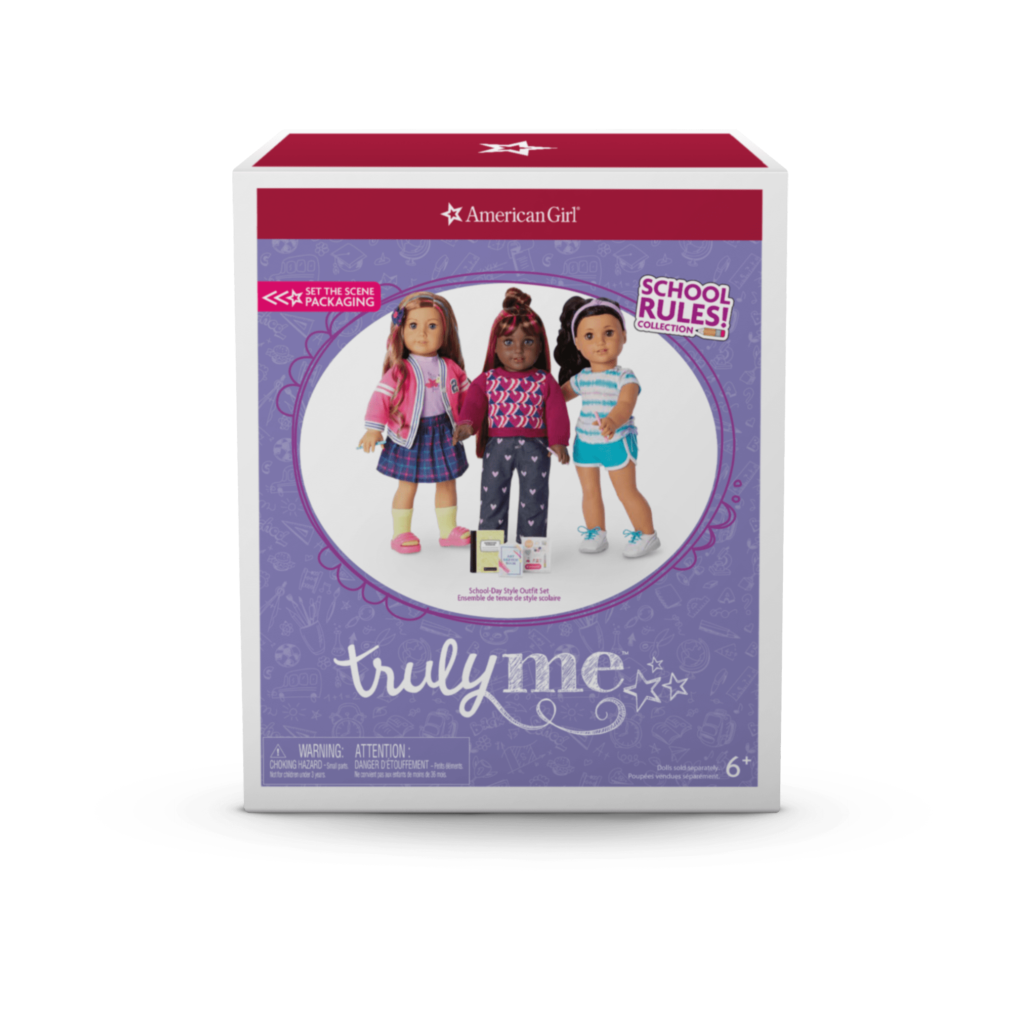 School-Day Style Outfit Set for 18-inch Dolls - Image 17