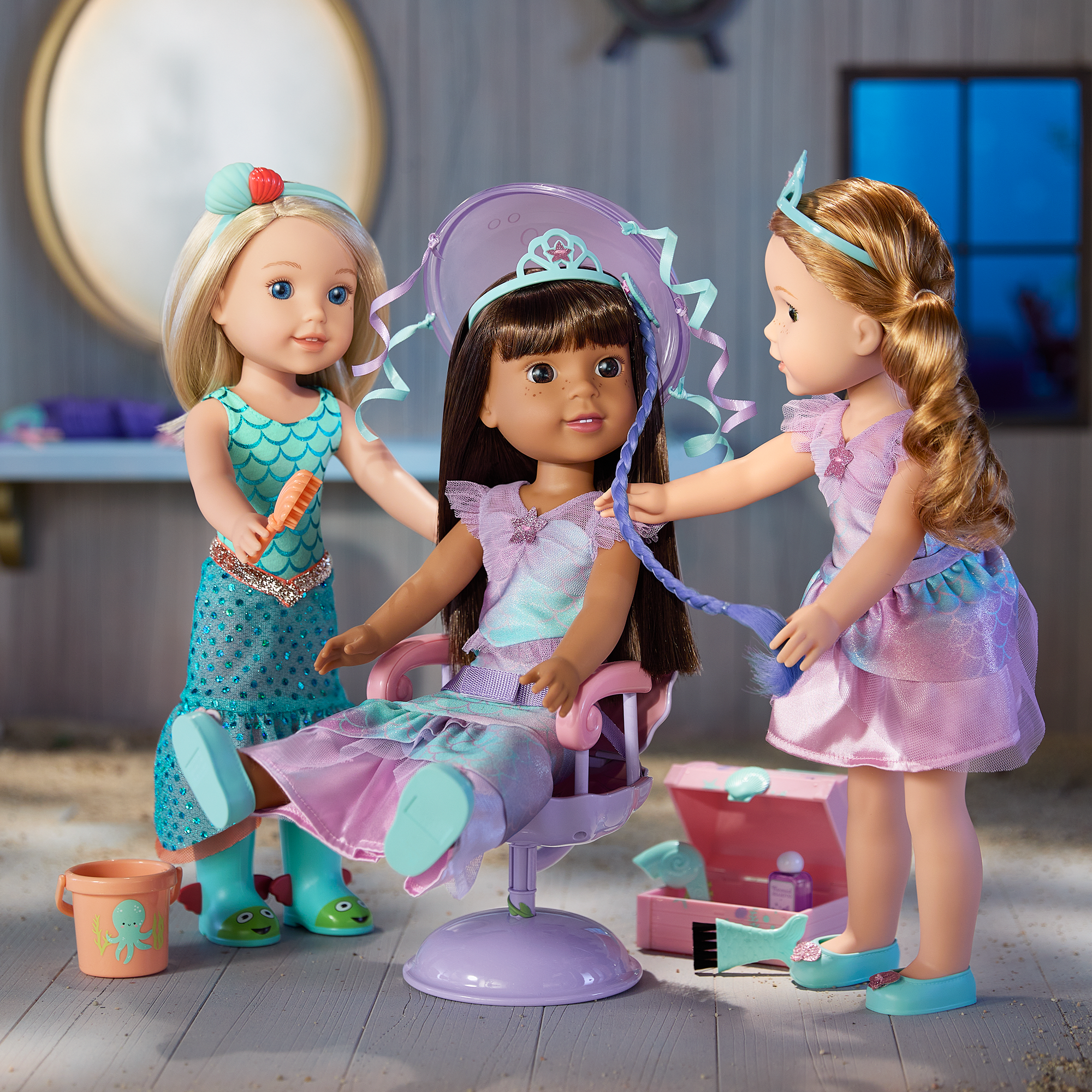 Seashell Salon Set for WellieWishers Dolls - Image 7