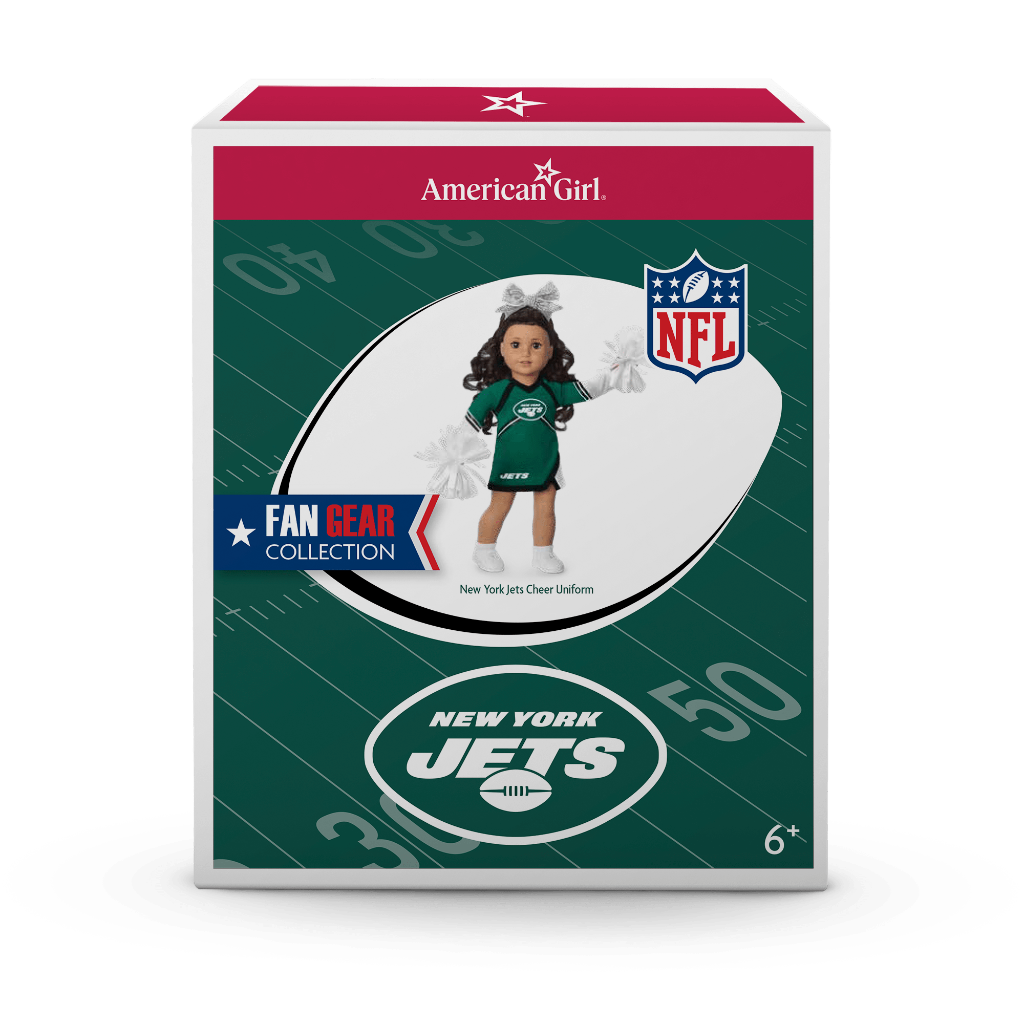 American Girl x NFL New York Jets Cheer Uniform for 18-inch Dolls - Image 8