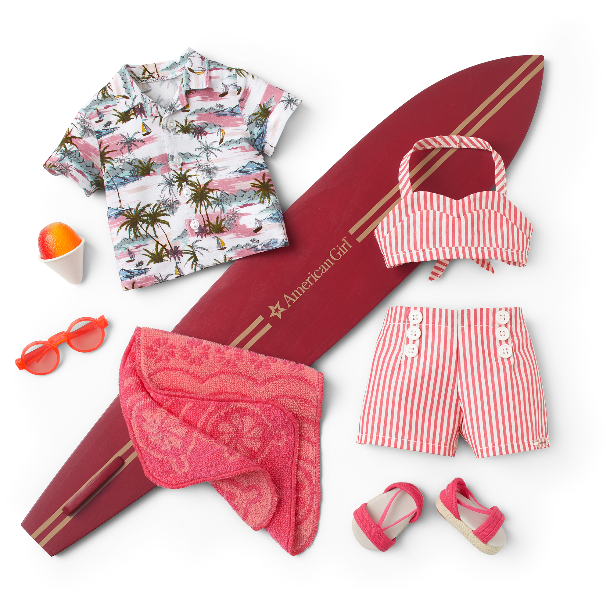 Nanea's Swimsuit & Beach Accessories for 18-inch Dolls (Historical Characters) - Image 2