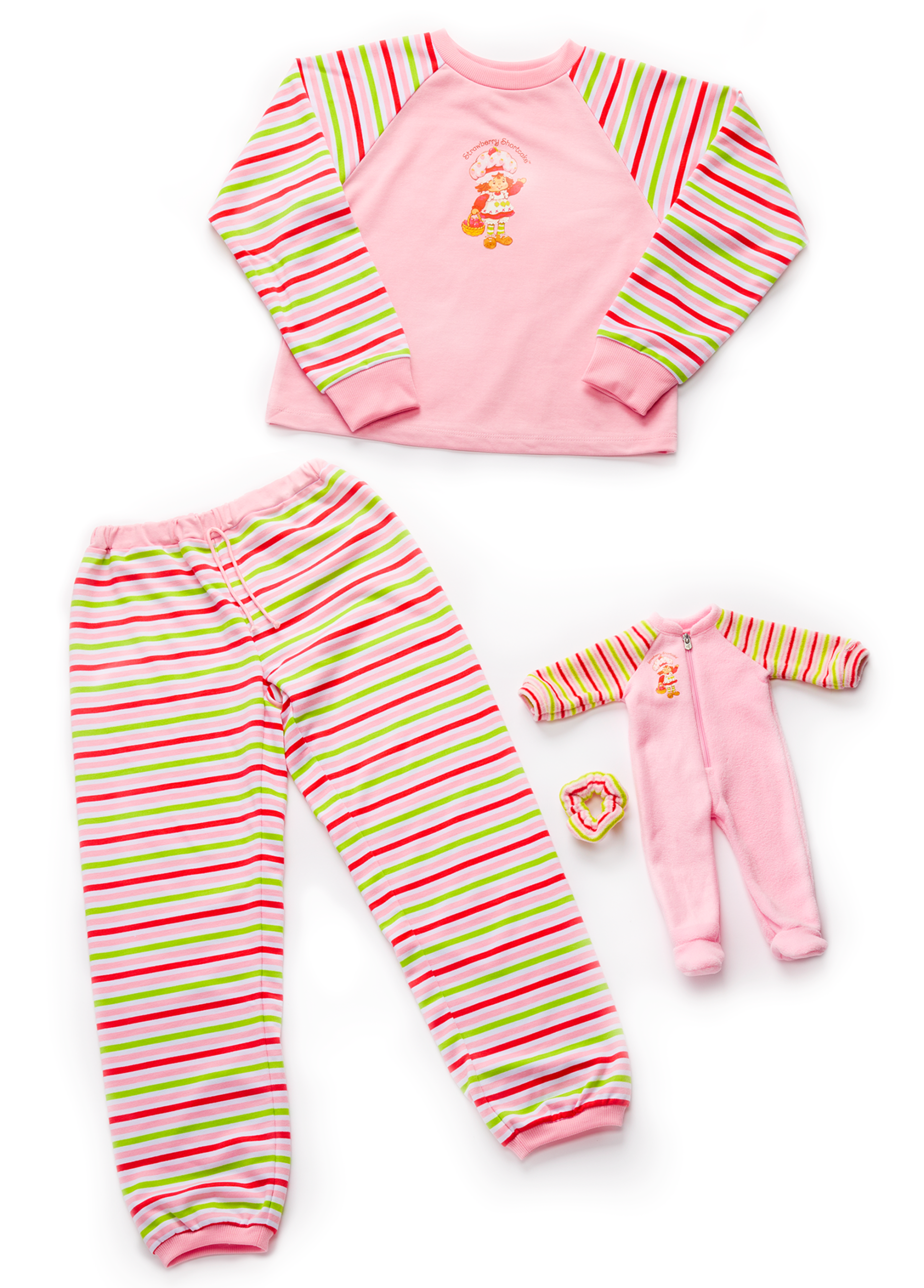 Courtney's Strawberry Shortcake PJs for Girls & 18-inch Dolls (Historical Characters) - Image 3