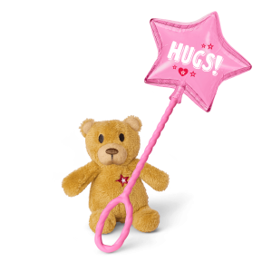 Hugs and Well Wishes Balloon & Bear for WellieWishers & Bitty Baby Dolls