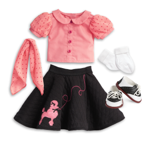 Maryellen's Poodle Skirt Outfit for 18-inch Dolls (Historical Characters)