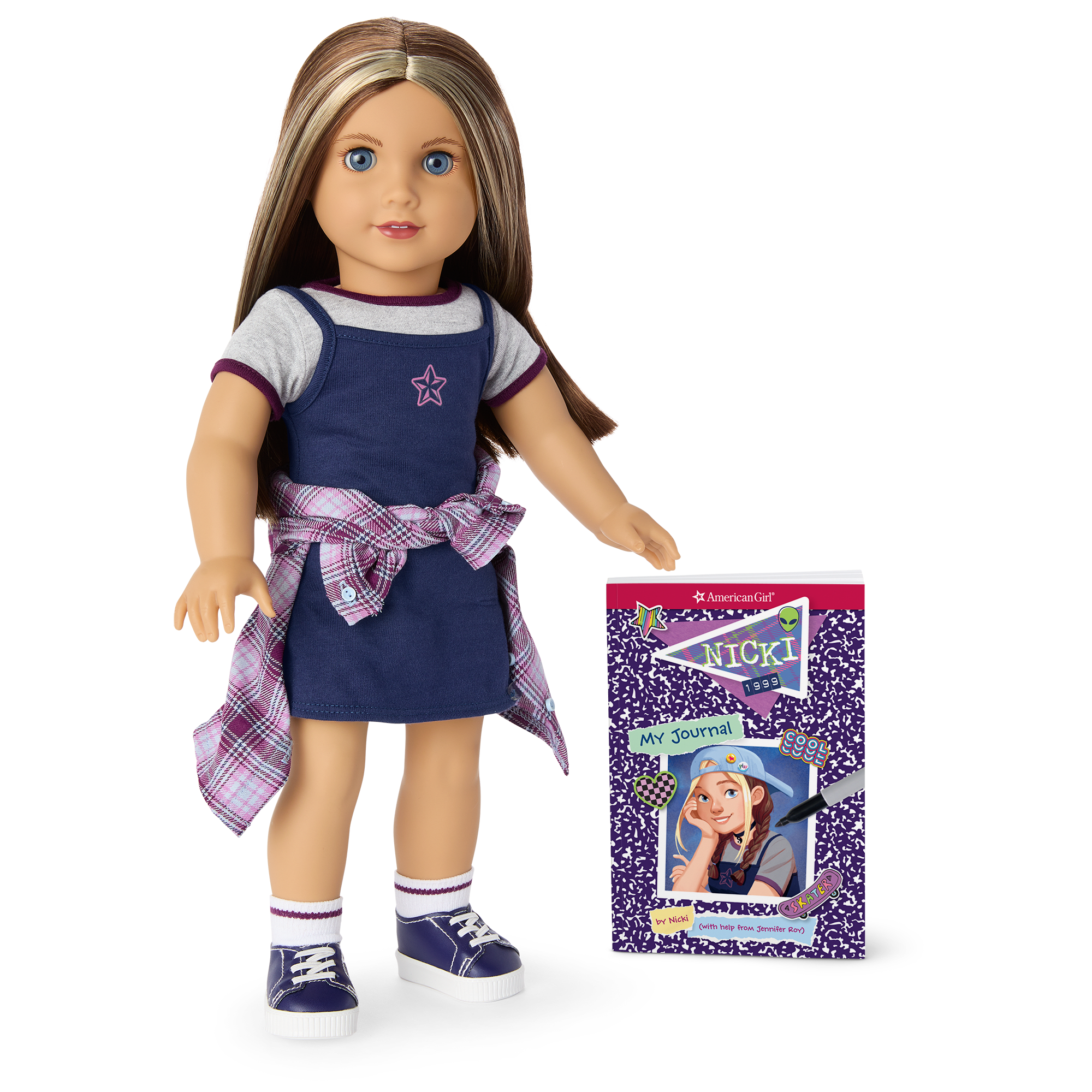 90s Twins Nicki's Skateboarding Gift Set (Historical Characters) - Image 2