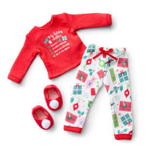 Holiday Wish List PJs for WellieWishers Dolls