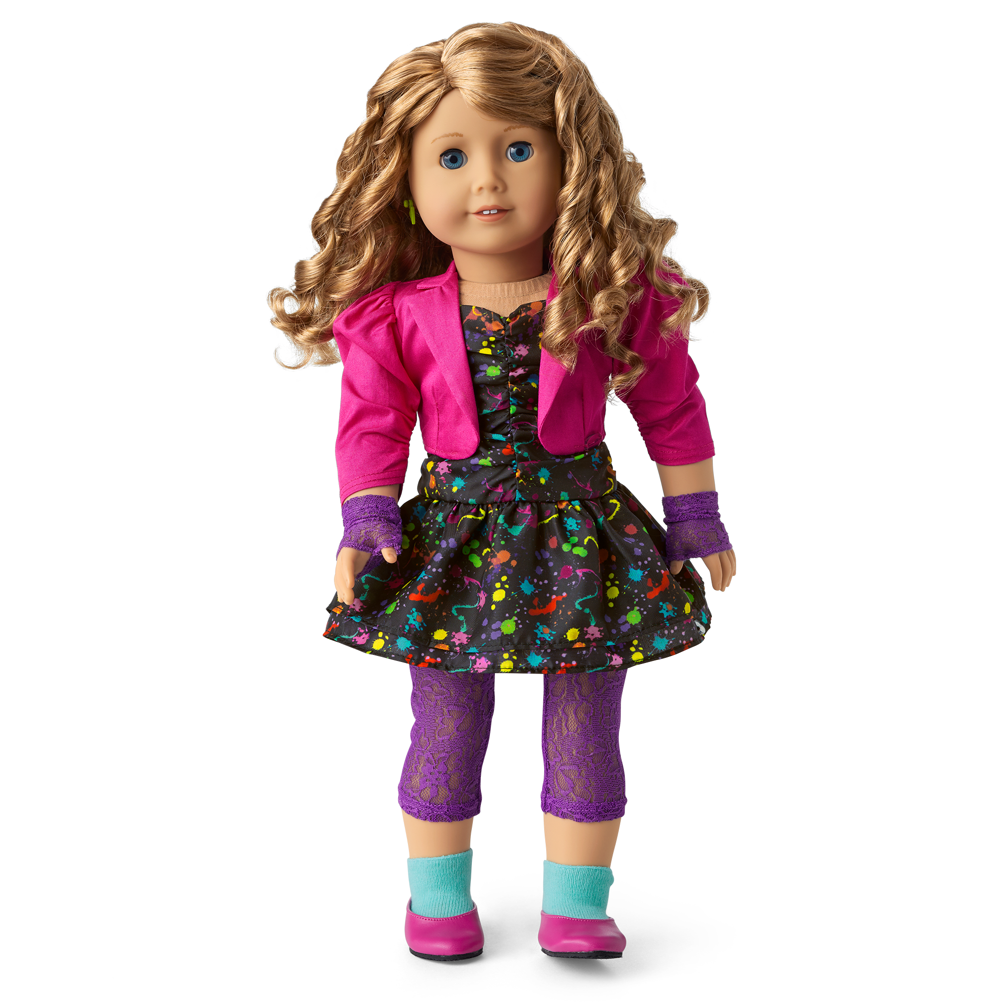 Courtney's Splatter Print Dress for 18-inch Dolls (Historical Characters) - Image 2