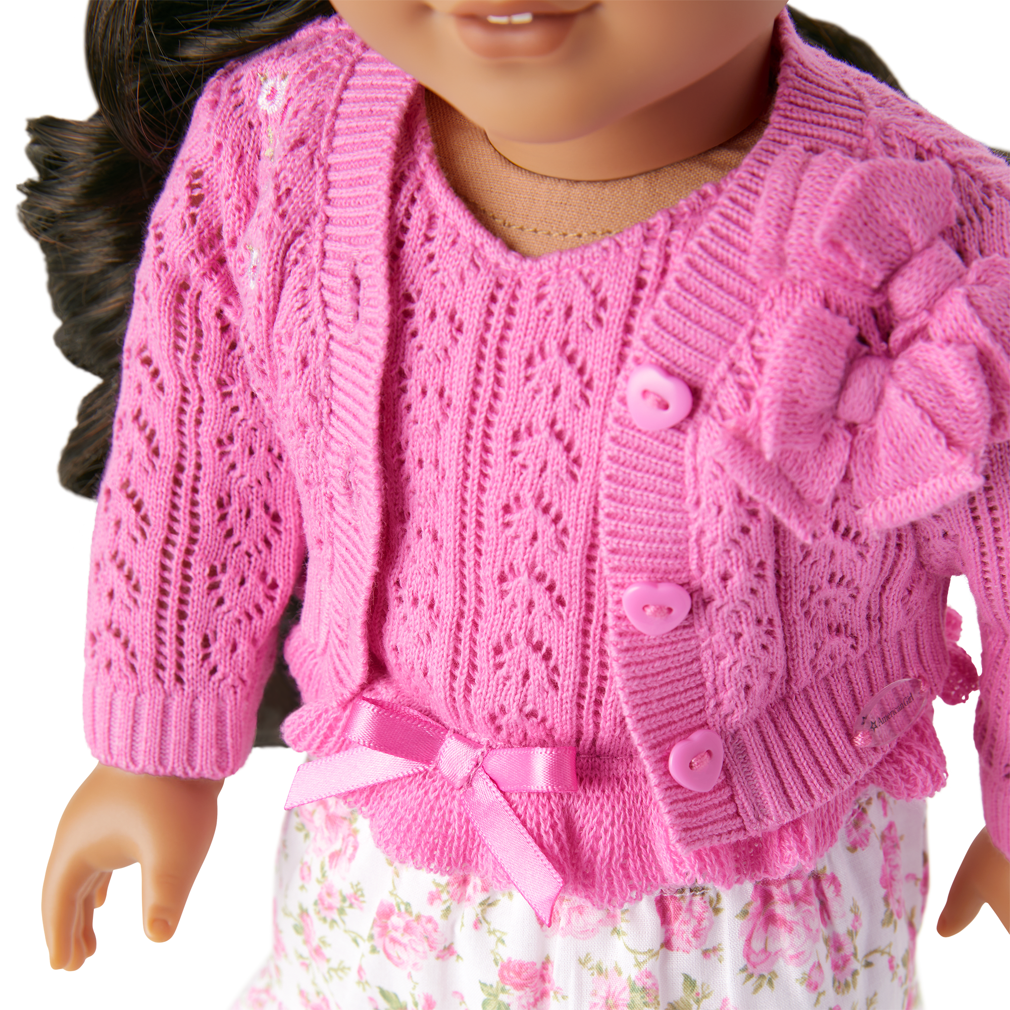American Girl x LoveShackFancy Garden Party Cardigan for 18-inch Dolls - Image 4