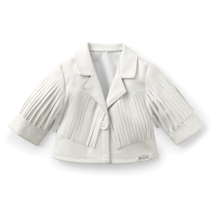 Courtney's White Fringe Jacket for 18-inch Dolls (Historical Characters)