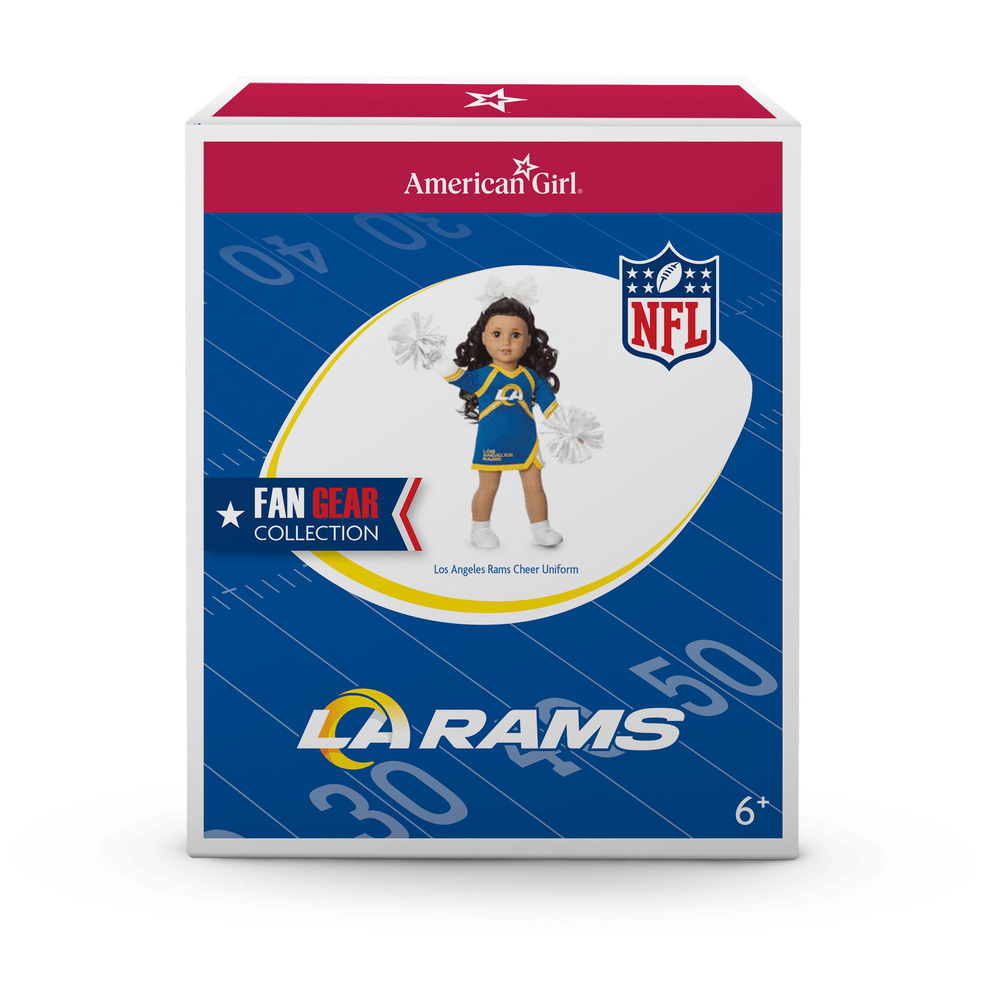 American Girl x NFL Los Angeles Rams Cheer Uniform for 18-inch Dolls - Image 8