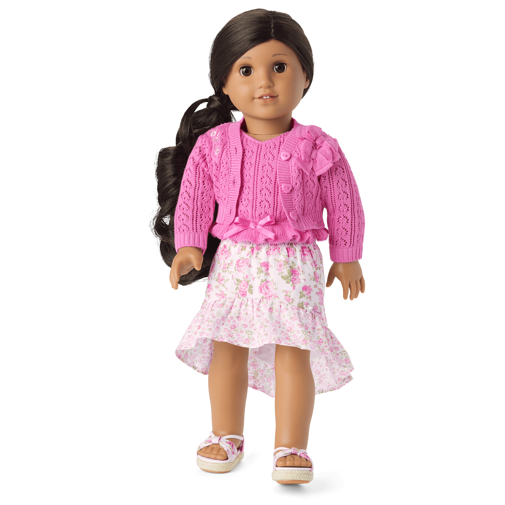 American Girl x LoveShackFancy Garden Party Cardigan for 18-inch Dolls - Image 2