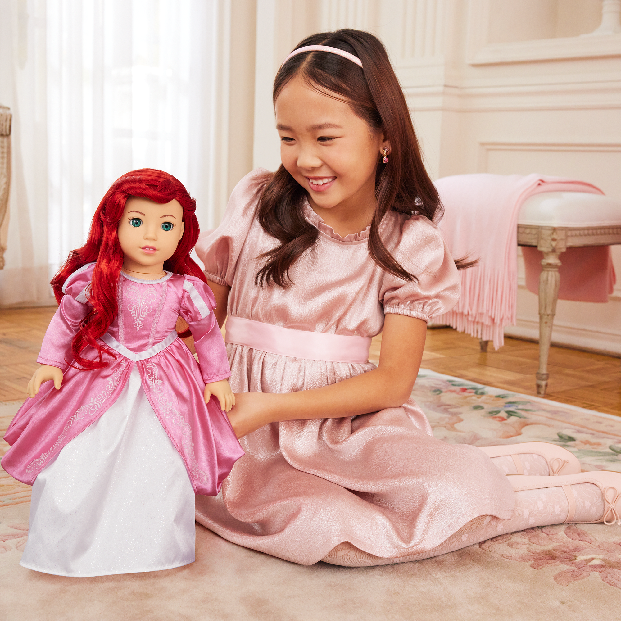American Girl Disney Princess Ariel Castle Ball Gown. Sebastian & Accessories for 18-inch Dolls - Image 11