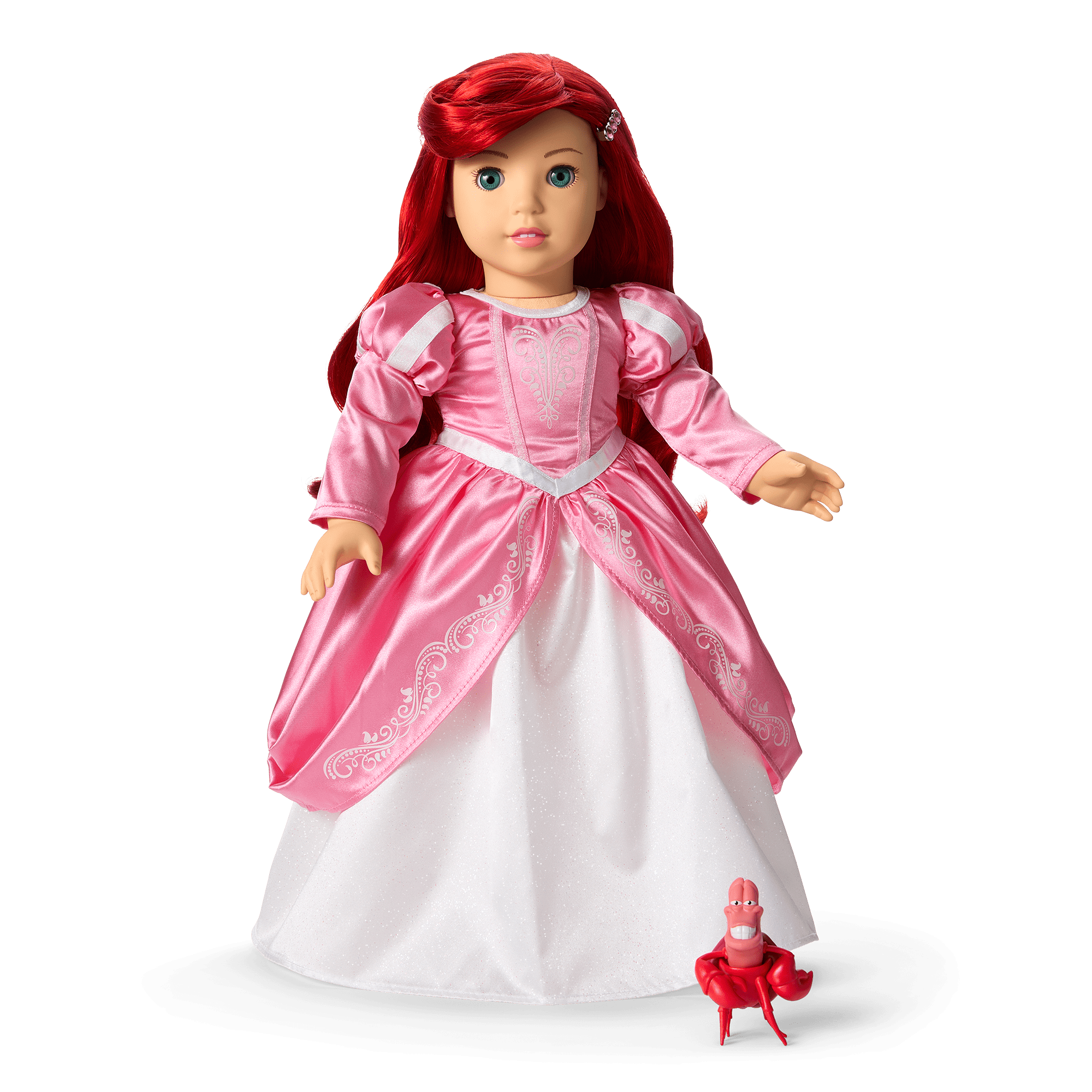 American Girl Disney Princess Ariel Castle Ball Gown. Sebastian & Accessories for 18-inch Dolls - Image 2
