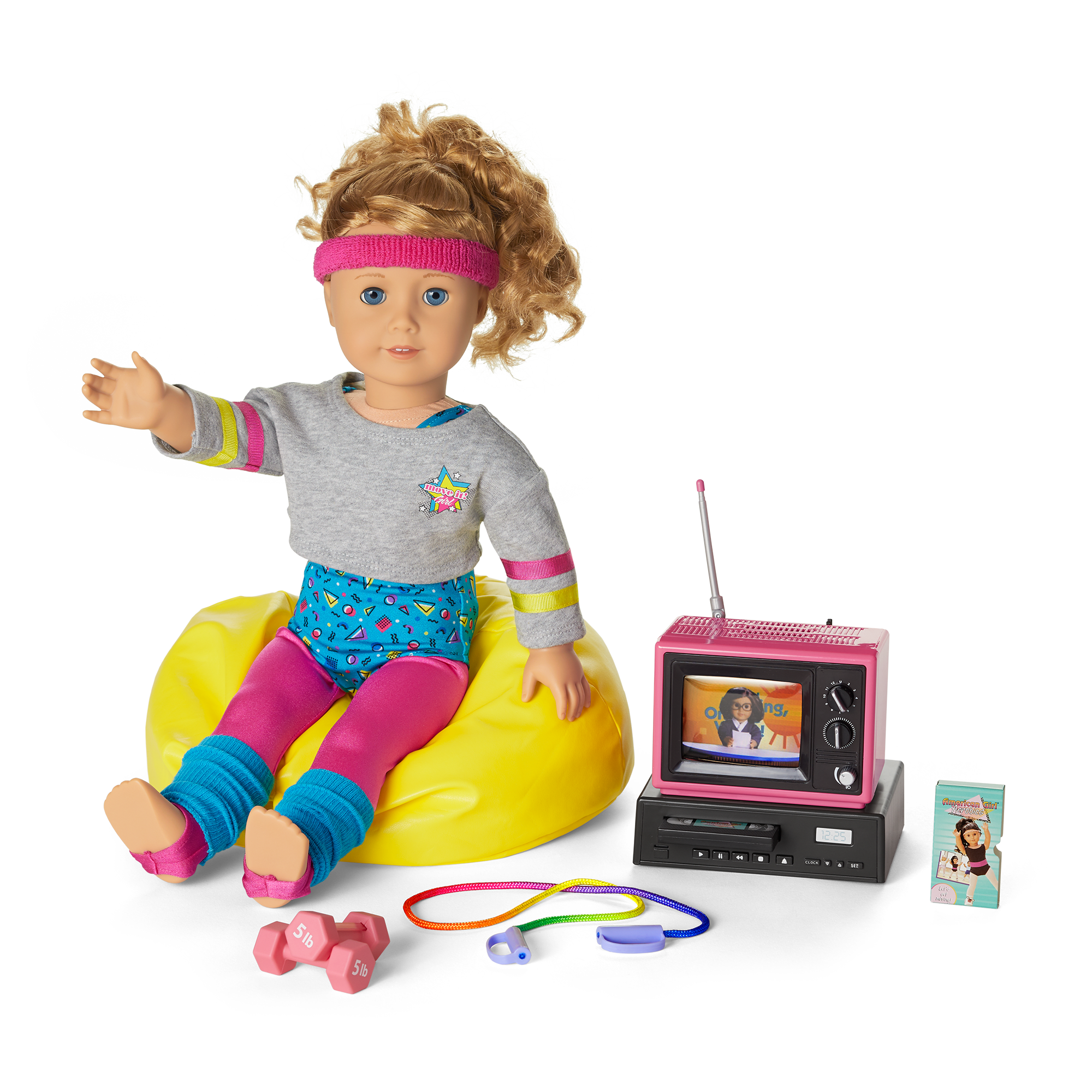 Courtney's TV & Fitness Accessories for 18-inch Dolls (Historical Characters) - Image 2