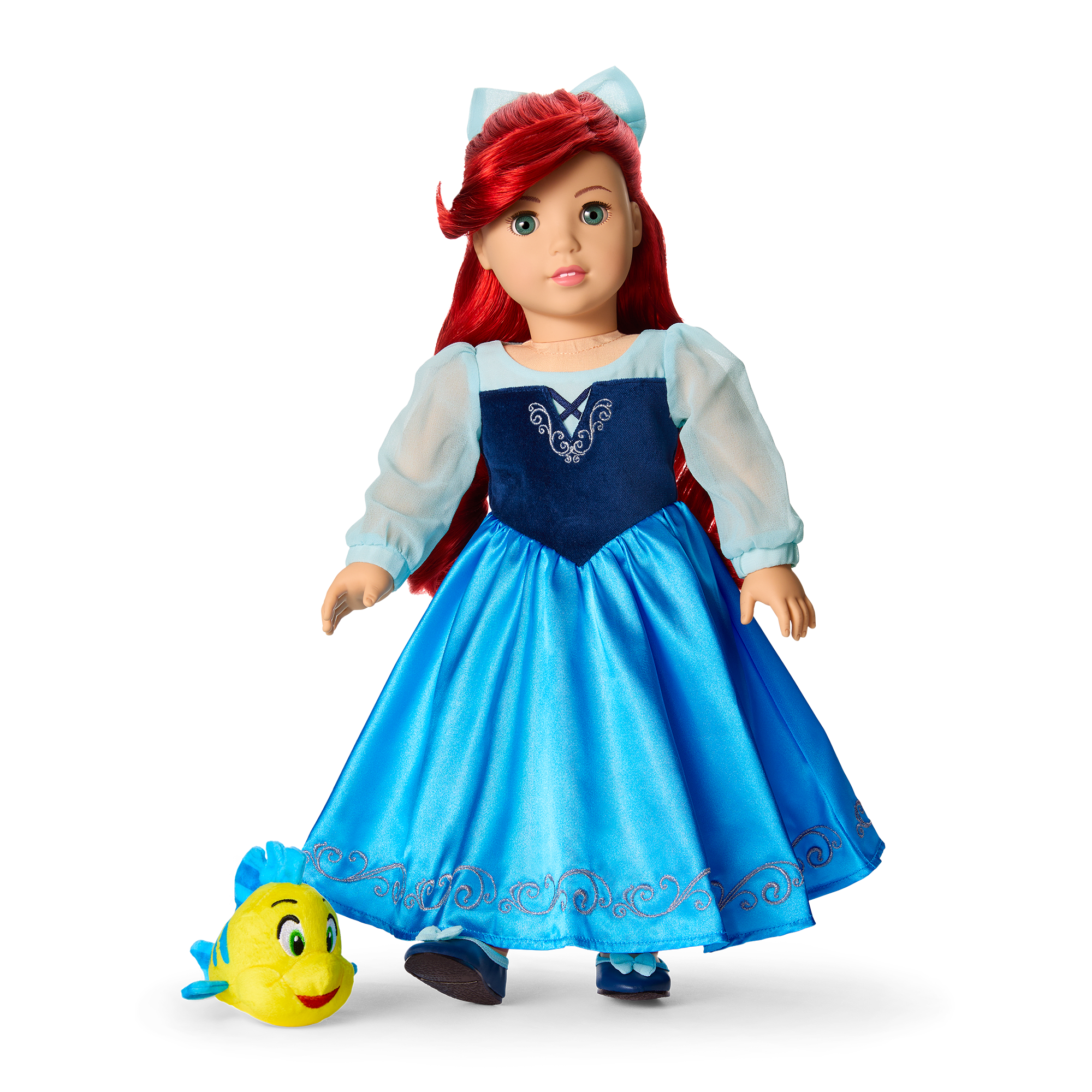 American Girl Disney Princess Ariel Day Dress. Flounder & Accessories for 18-inch Dolls - Image 2