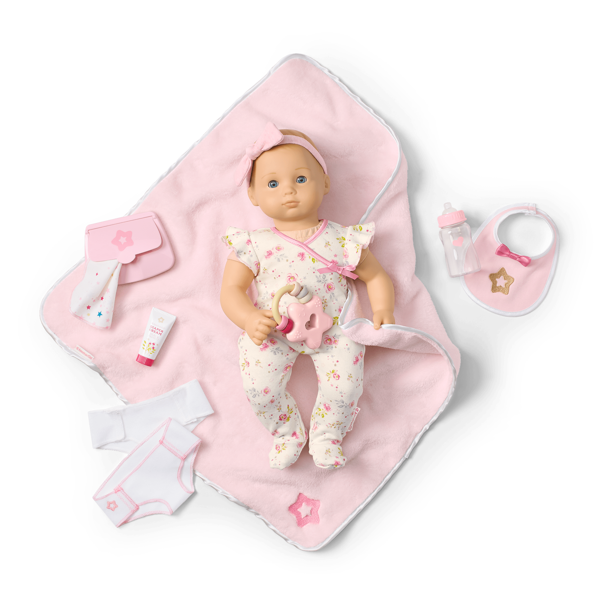 Bitty Baby Doll #3 with blonde hair Care & Play Set - Image 3