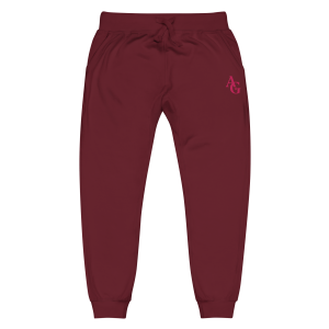 American Girl Burgundy Fleece Sweatpants for Adults