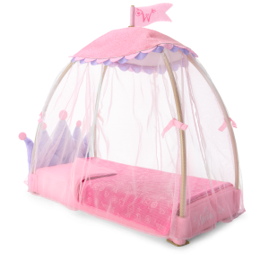 Royal Canopy Bed for WellieWishers Dolls