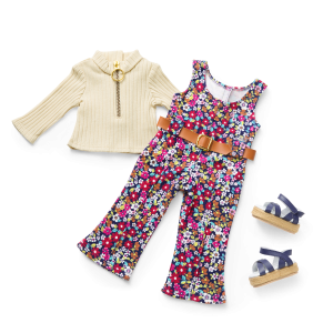 Julie's Floral Jumpsuit for 18-inch Dolls (Historical Characters)